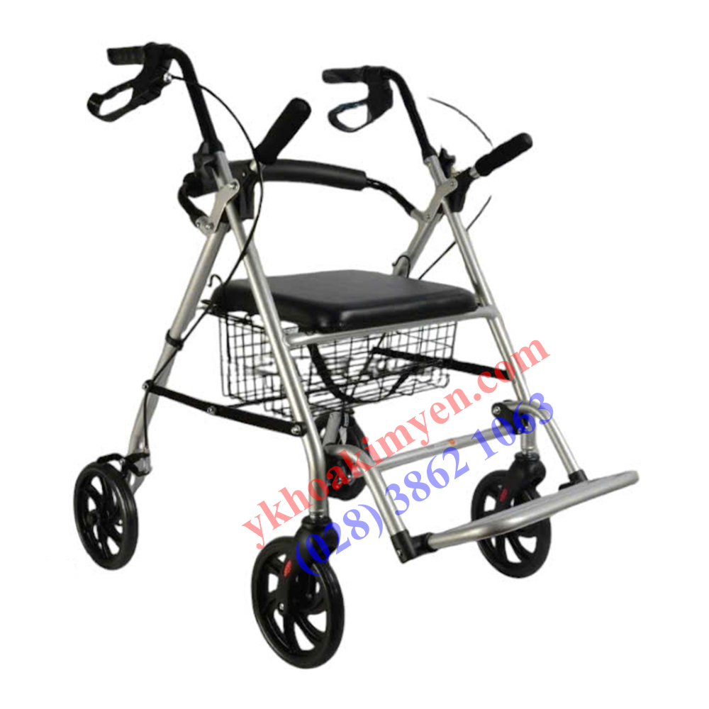 Khung tập đi có gác chân Lucass W-918 màu bạc Khung tập đi có gác chân Lucass W-918 màu bạc