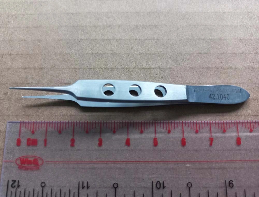 Kẹp phẫu thuật Bishop-Harman 0.5mm, 8.5cm, không mấu Hilbro 42-1040 Kẹp phẫu thuật Bishop-Harman 0.5mm, 8.5cm, không mấu Hilbro 42-1040