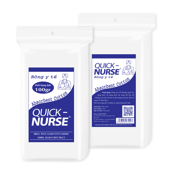 Bông y tế Quick-Nurse 100gr