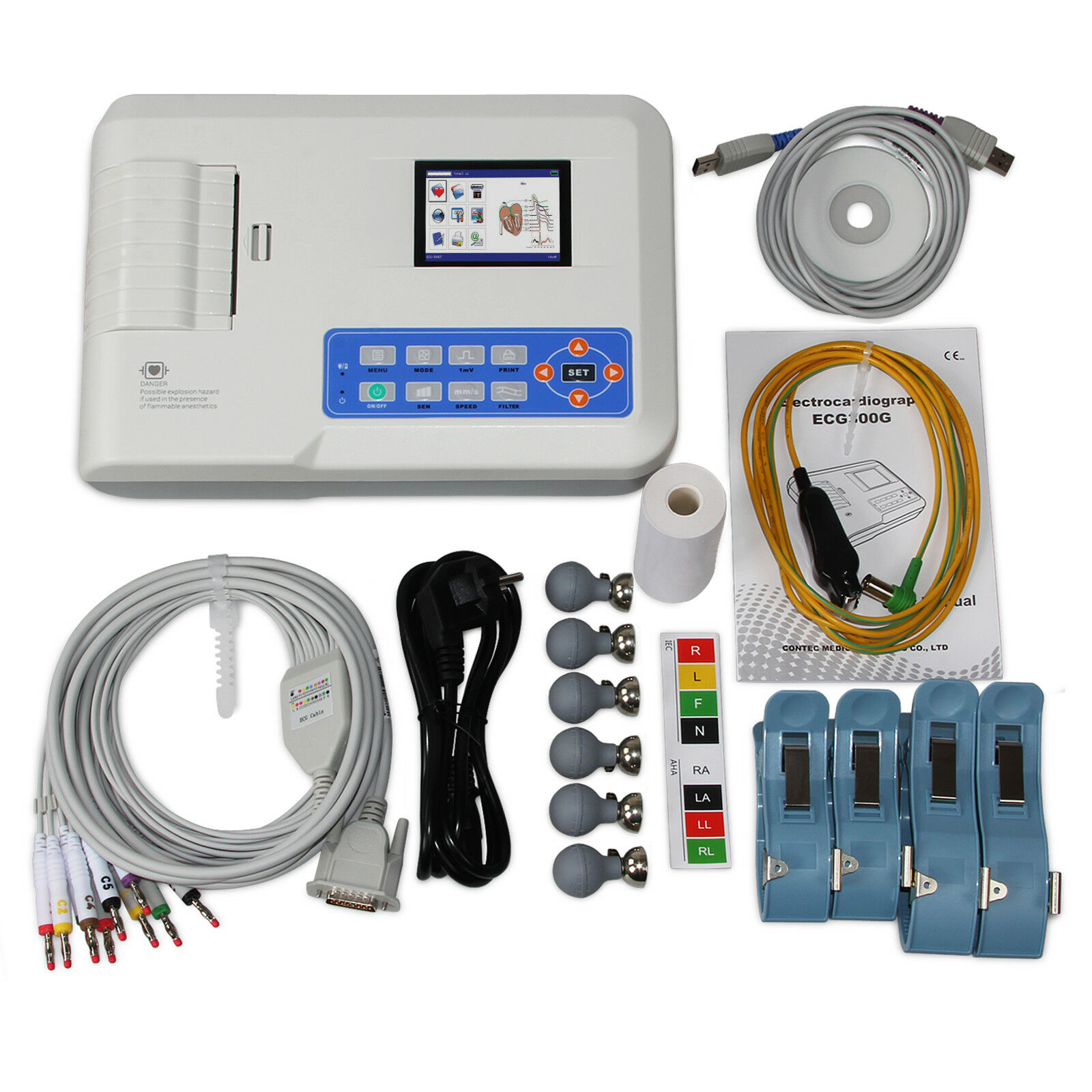 Máy đo điện tim 3 cần Contec ECG 300G