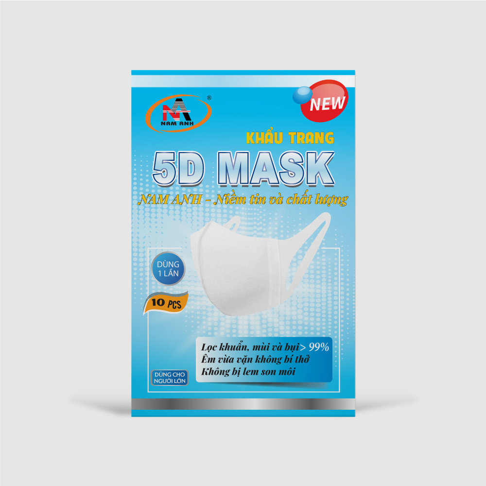 Khẩu trang 5D Mask Famapro (quai vải) Thùng 1000 cái Khẩu trang 5D Mask Famapro (quai vải) Thùng 1000 cái