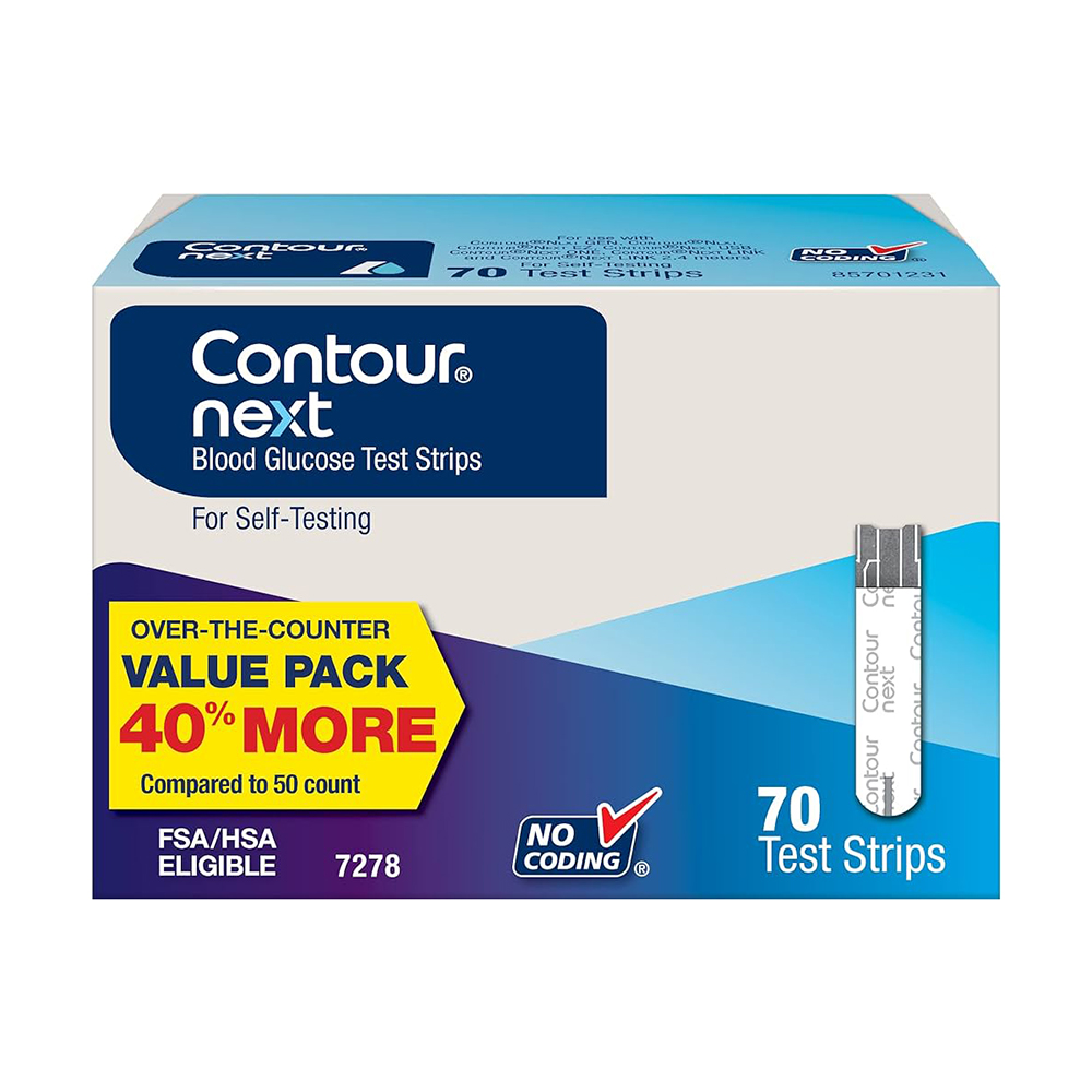 Que thử đường huyết Bayer Contour Next 70 que