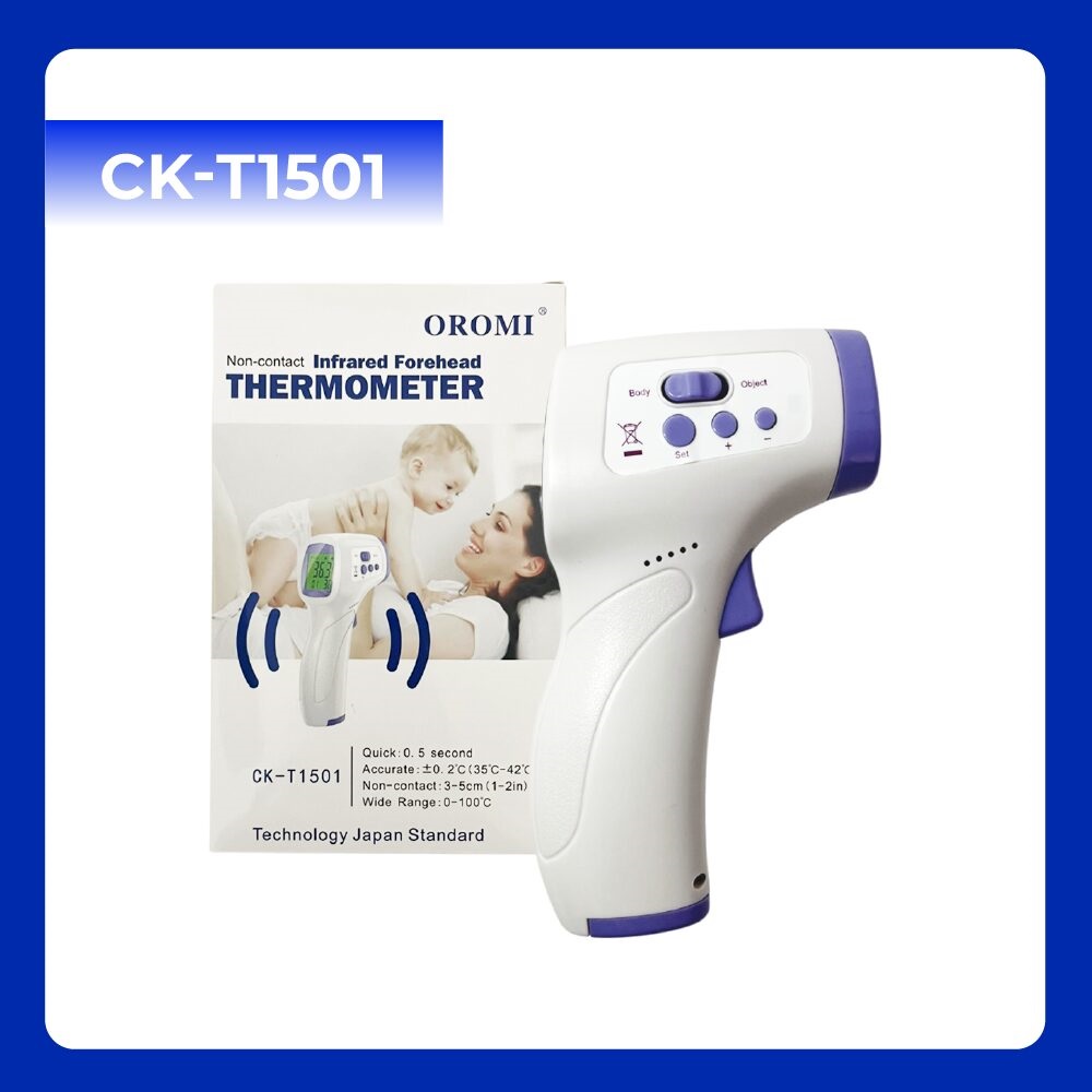 Nhiệt kế điện tử hồng ngoại CK-T1501 Nhiệt kế điện tử hồng ngoại CK-T1501