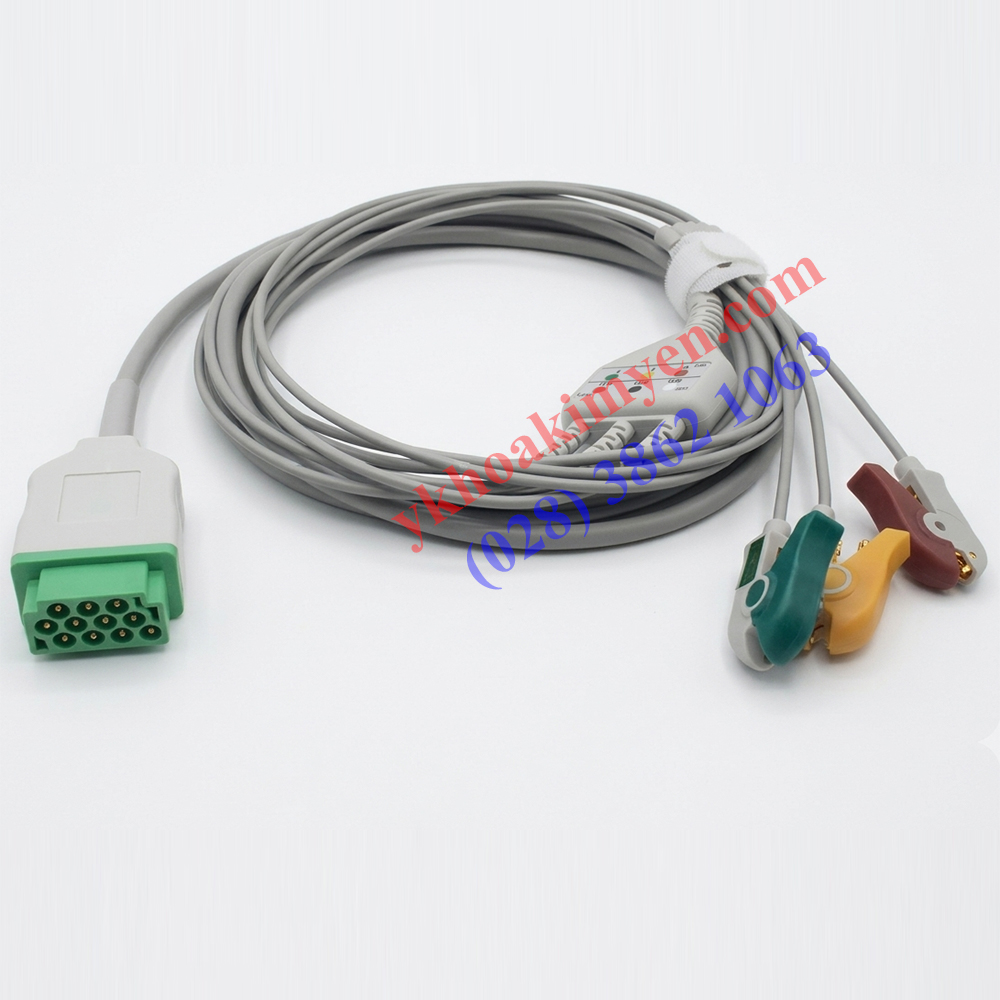 Cáp điện tim máy monitor GE UpnMed U302-23CE Cáp điện tim máy monitor GE UpnMed U302-23CE