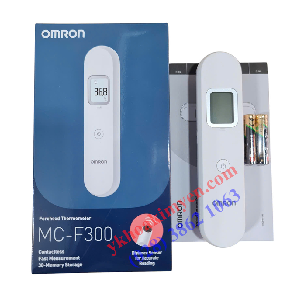 Nhiệt kế điện tử đo trán Omron MC-F300 Nhiệt kế điện tử đo trán Omron MC-F300
