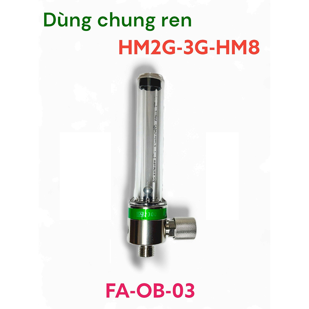 Cột đo lưu lượng oxy 15lít / phút FA-OB-03