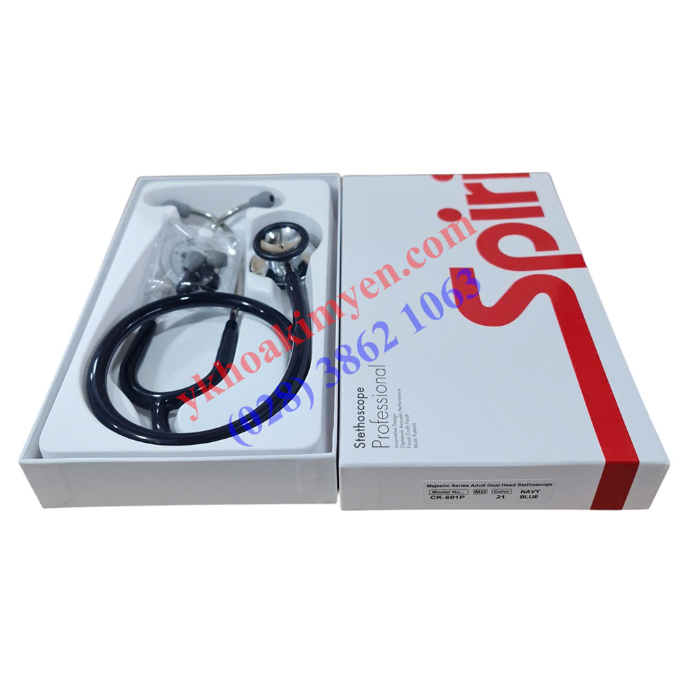 Ống nghe y tế 2 mặt Spirit CK-601P xanh đen Ống nghe y tế 2 mặt Spirit CK-601P xanh đen