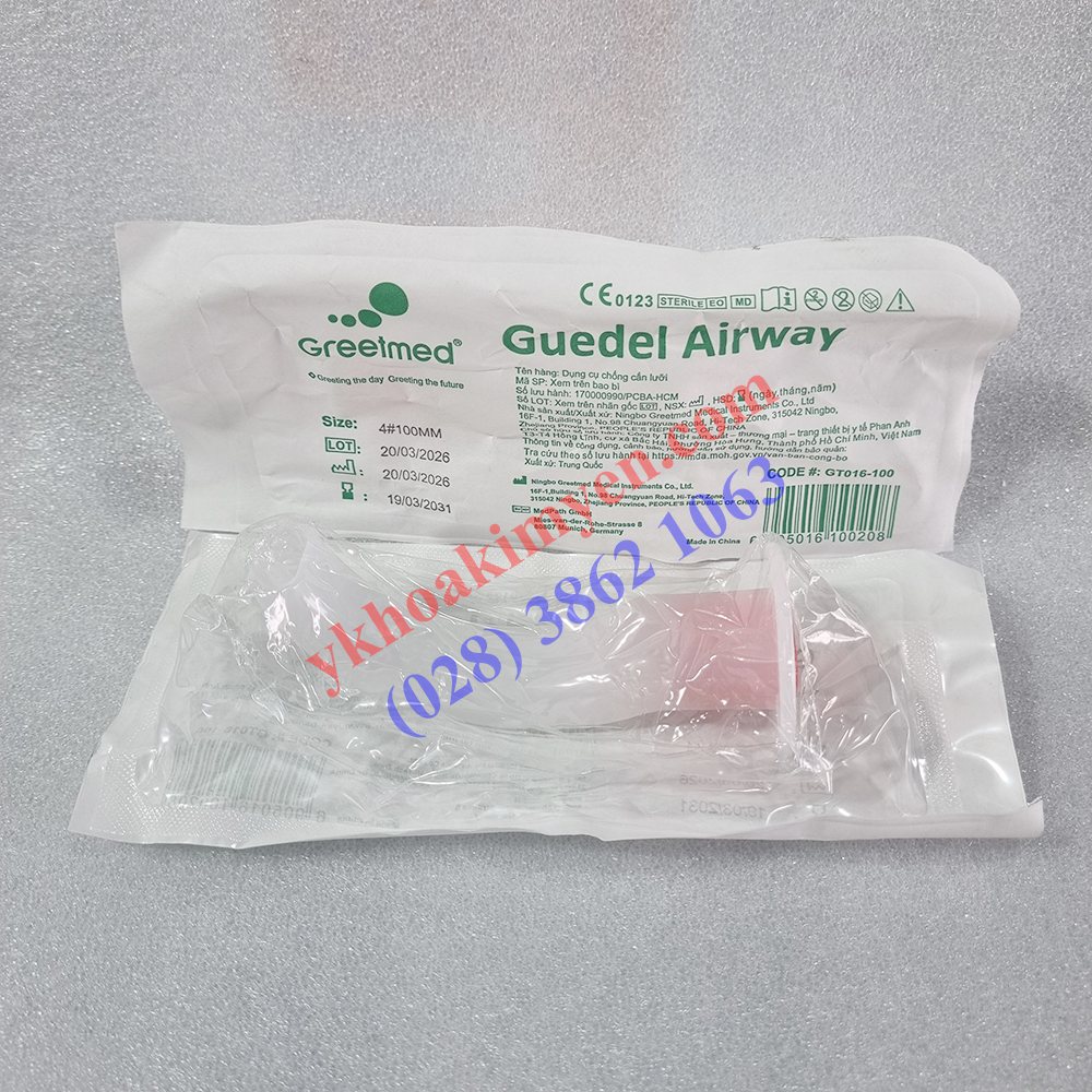 Airway Greetmed số 4, dụng cụ chống cắn lưỡi Airway Greetmed số 4, dụng cụ chống cắn lưỡi