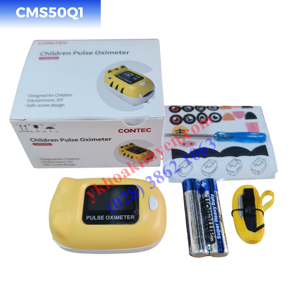 Máy đo nồng độ oxy trong máu SPO2 Contec CMS50Q1 (trẻ em) Máy đo nồng độ oxy trong máu SPO2 Contec CMS50Q1 (trẻ em)