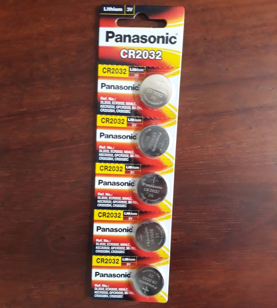 Pin Panasonic CR2032 Lithium 3V (Vỉ 5 viên)