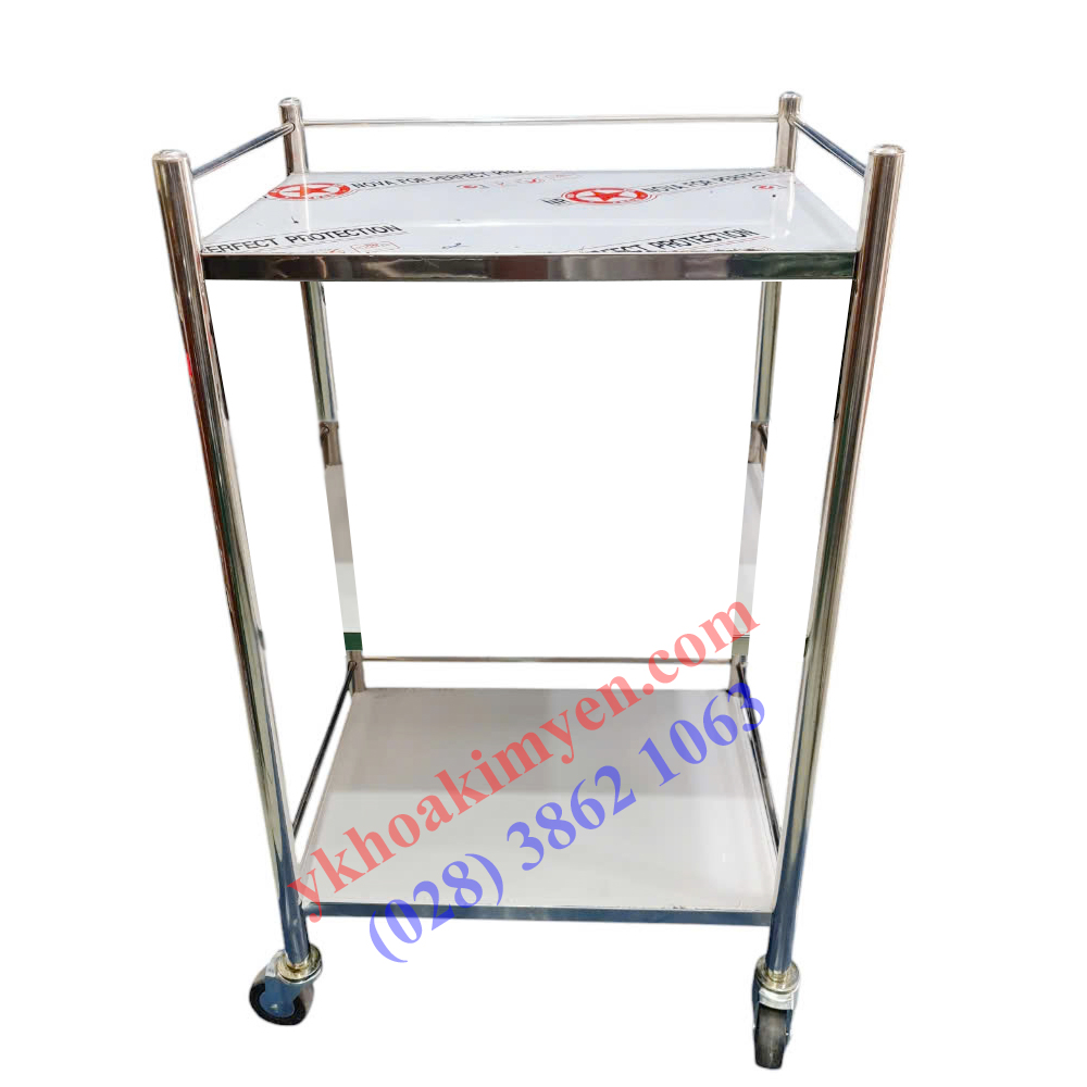 Xe đẩy dụng cụ 35x50cm 2 tầng Xe đẩy dụng cụ 35x50cm 2 tầng
