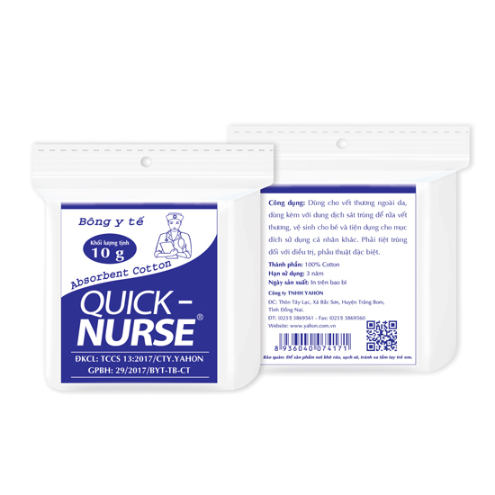 Bông y tế Quick-Nurse 10gr