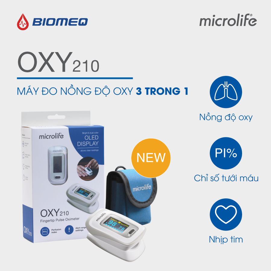 Máy đo nồng độ Oxy trong máu Microlife OXY 210