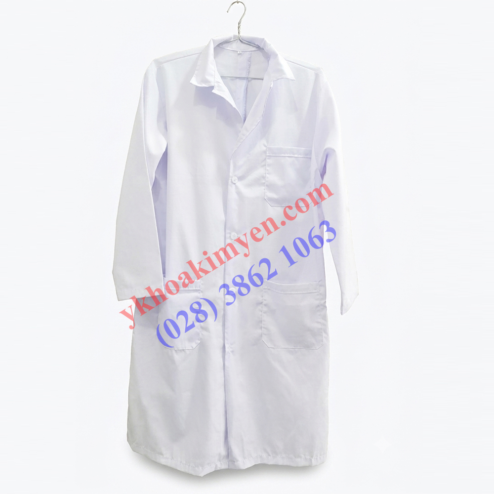 Áo Blouse trắng nam tay dài thân dài vải dày số 1 Áo Blouse trắng nam tay dài thân dài vải dày số 1