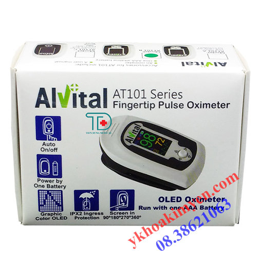 Máy đo nồng độ oxy (SPO2) Alvital AT101
