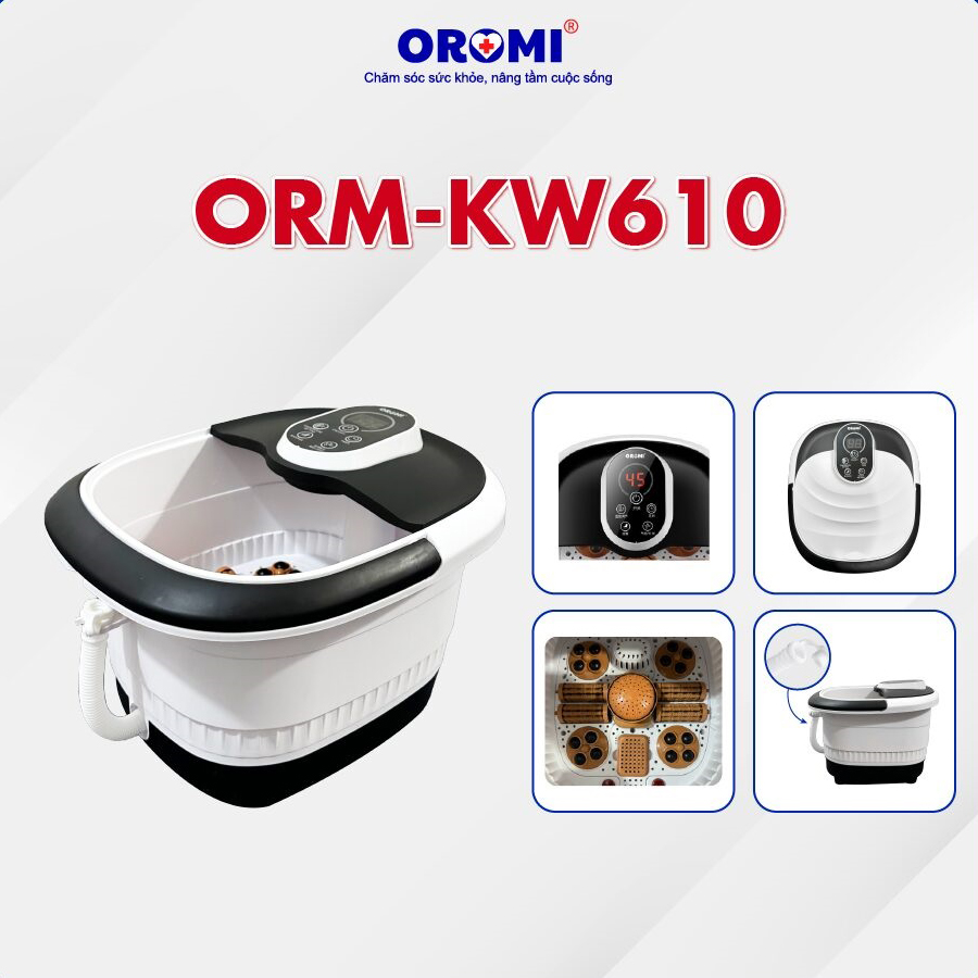 Bồn ngâm massage chân hồng ngoại tự động OROMI ORM-KW610 Bồn ngâm massage chân hồng ngoại tự động OROMI ORM-KW610