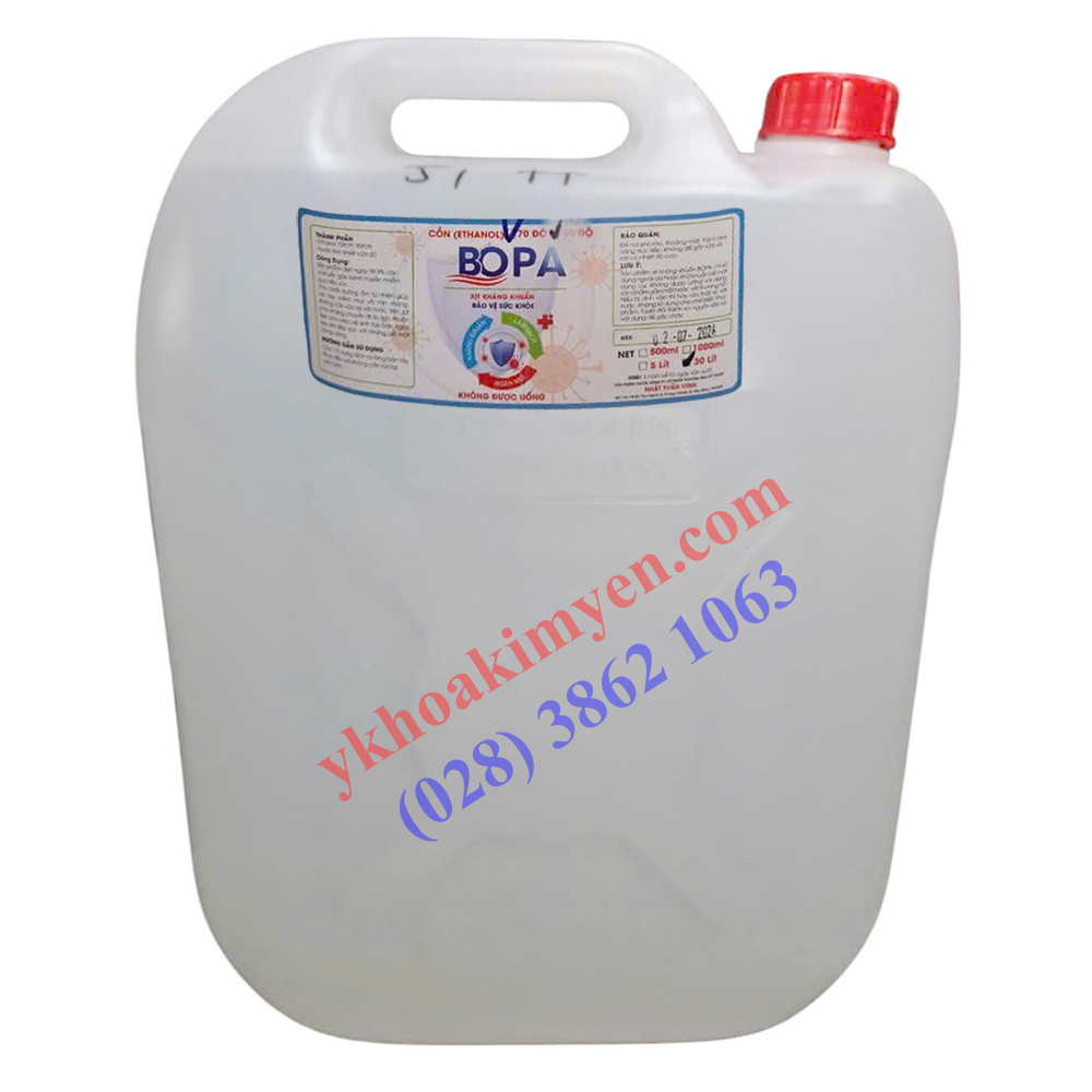 Cồn y tế 90 độ BoPa can 30 lít