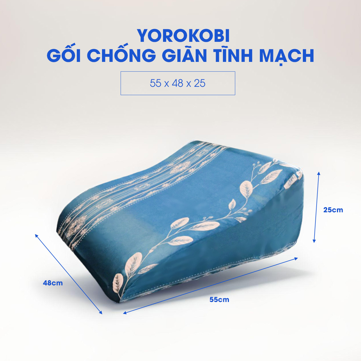 Gối chống suy giãn tĩnh mạch 55x48x25cm