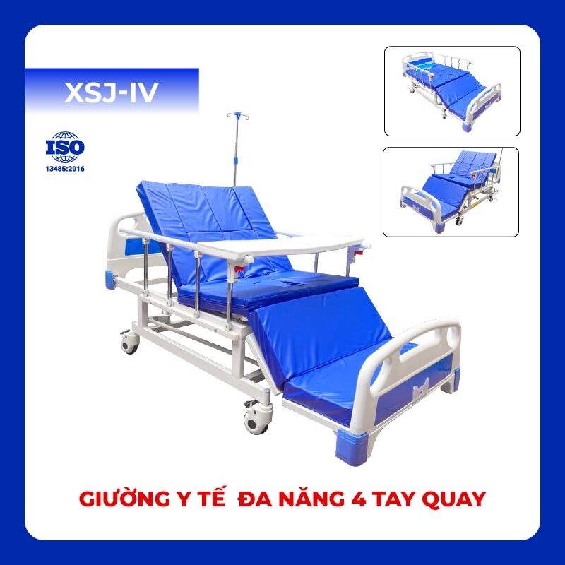 Giường bệnh nhân đa năng 4 tay quay XSJ-IV