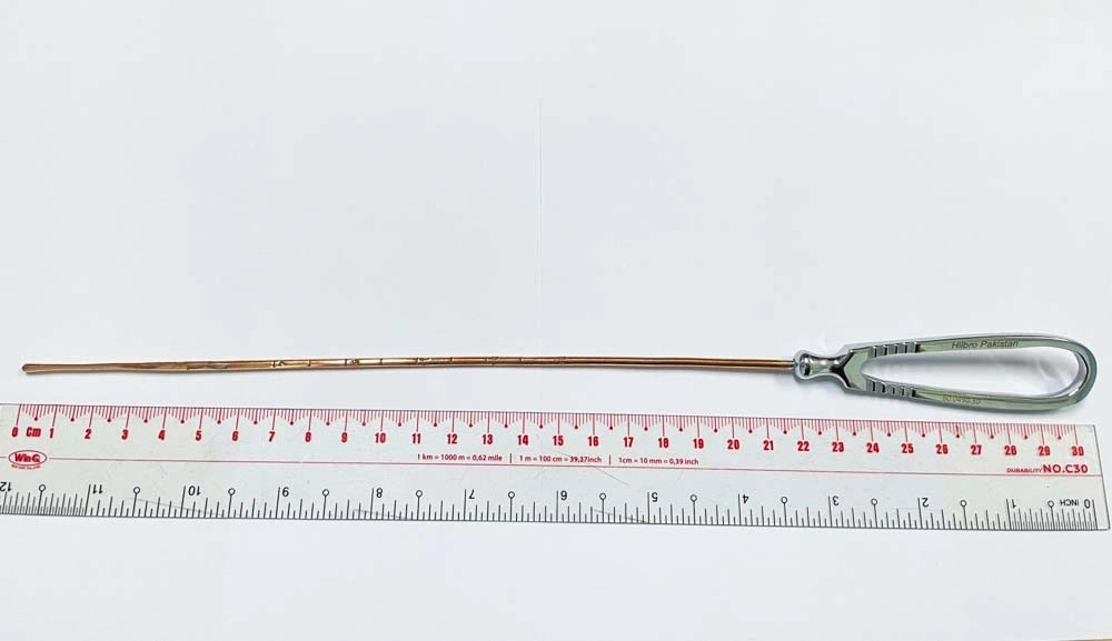 Thước đo cổ tử cung thẳng 30.5cm 60.0490.30 Hilbro Thước đo cổ tử cung thẳng 30.5cm 60.0490.30 Hilbro