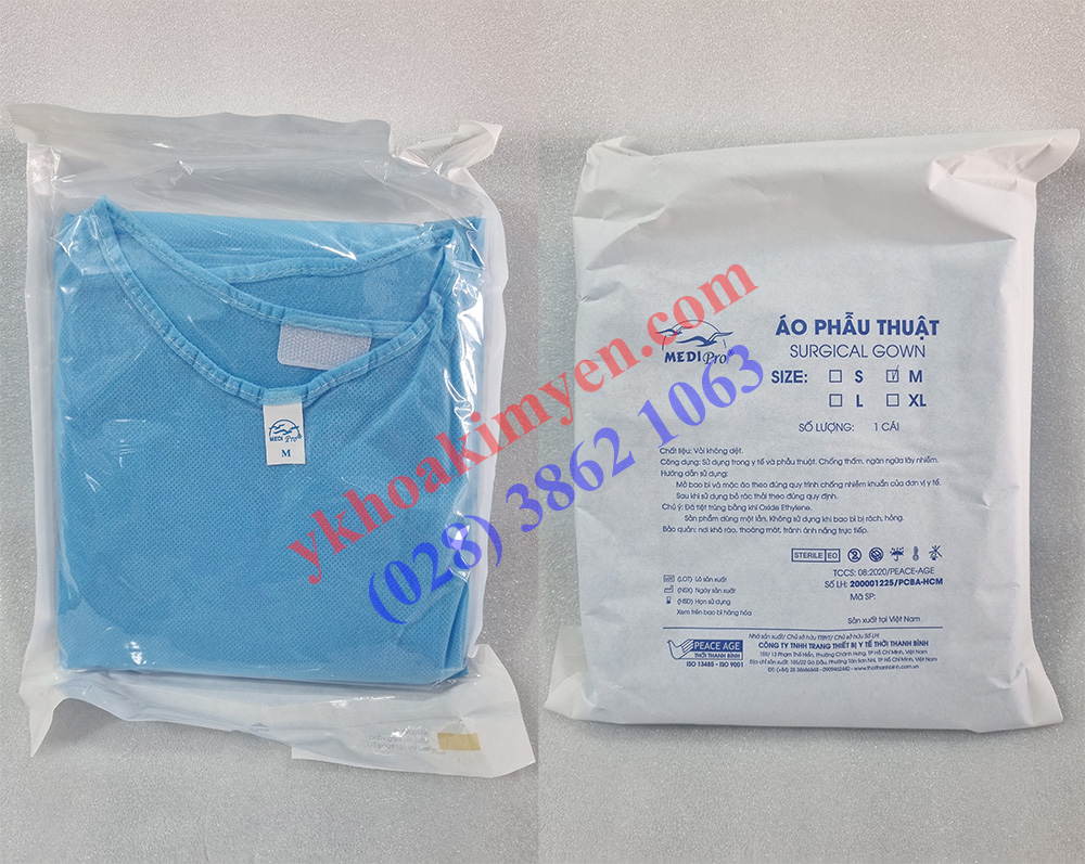 Áo phẫu thuật Medipro size M Áo phẫu thuật Medipro size M