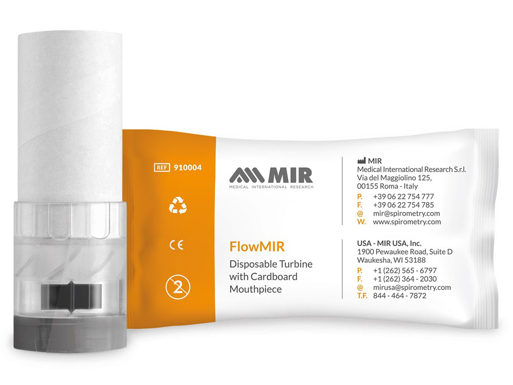 Ống thổi máy đo chức năng hô hấp FlowMIR Turbine (MIR – Italy) Ống thổi máy đo chức năng hô hấp FlowMIR Turbine (MIR – Italy)