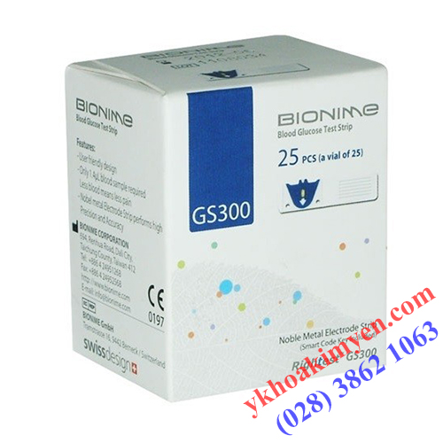 Que thử đường huyết Bionime GS300