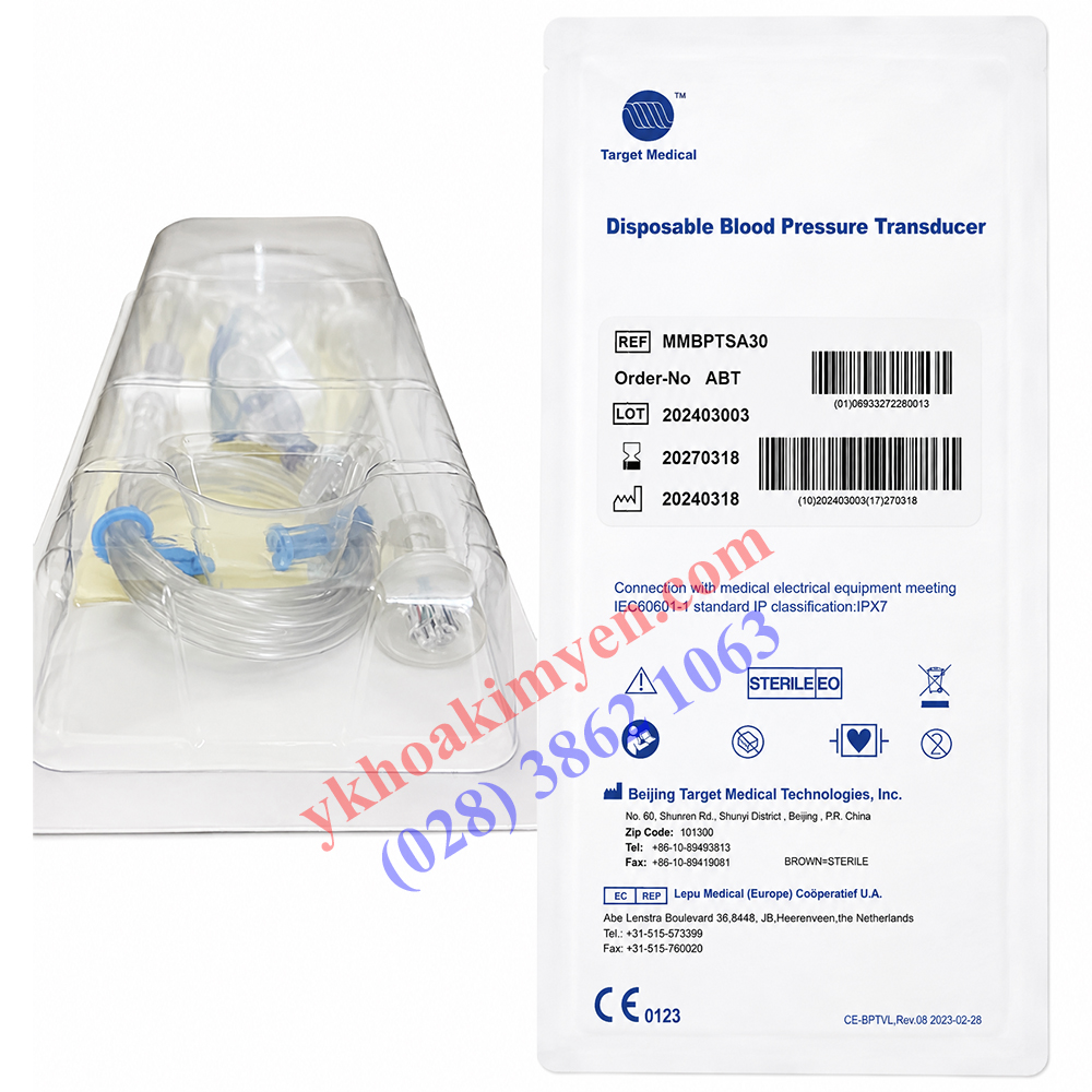 Bộ đo huyết áp xâm lấn 1 đường MMBPTSA30 chuẩn Abbott Bộ đo huyết áp xâm lấn 1 đường MMBPTSA30 chuẩn Abbott