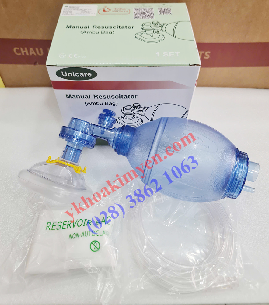 Bóng bóp giúp thở dùng cho trẻ em Unicare PVC (Ambu) Bóng bóp giúp thở dùng cho trẻ em Unicare PVC (Ambu)