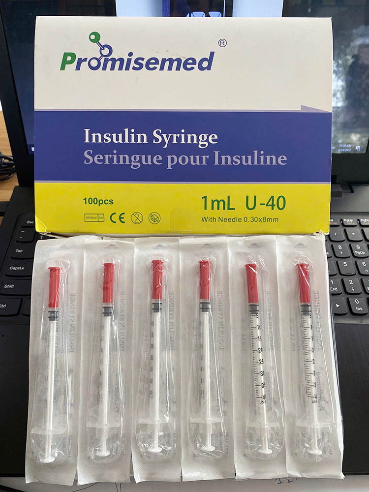 Bơm tiêm Insulin Promisemed 1ml U-40 (đỏ)