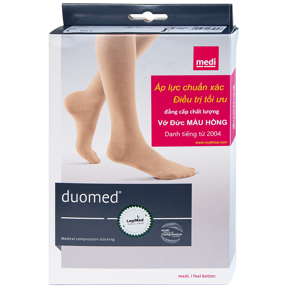 Vớ gối y khoa Duomed hỗ trợ điều trị suy tĩnh mạch, phù chân, đau nhức chân