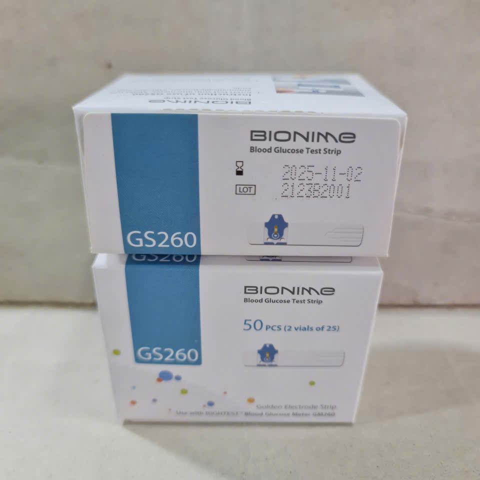 Que đường huyết Bionime GS-260 (H/50 test)