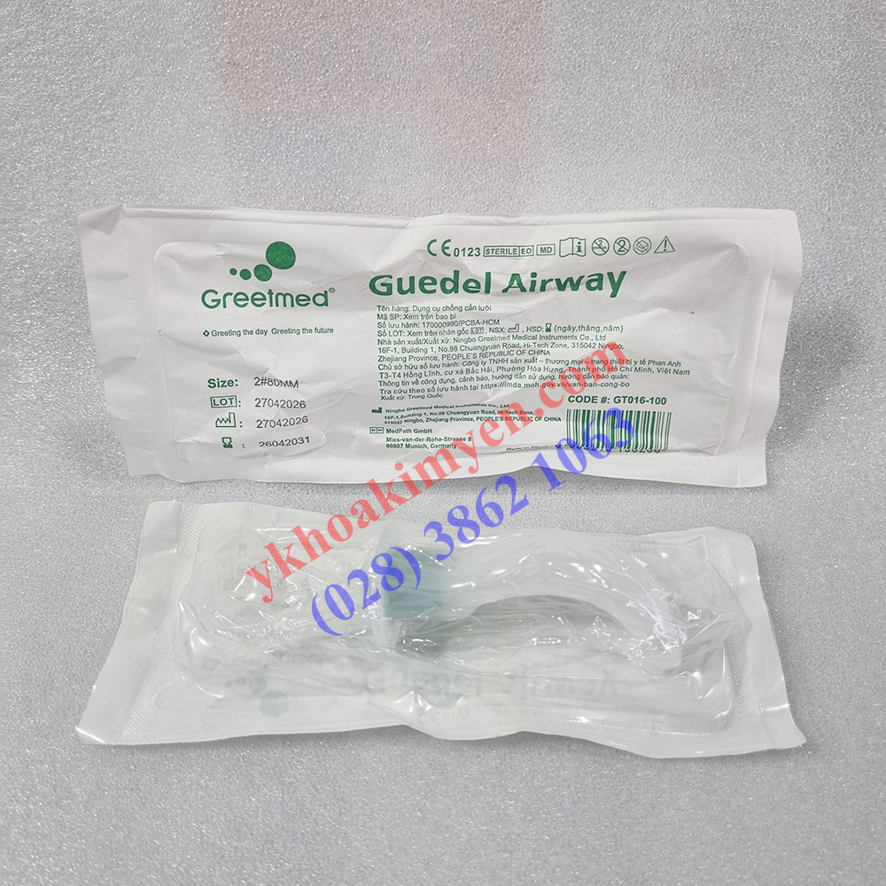 Airway Greetmed số 2, dụng cụ chống cắn lưỡi Airway Greetmed số 2, dụng cụ chống cắn lưỡi