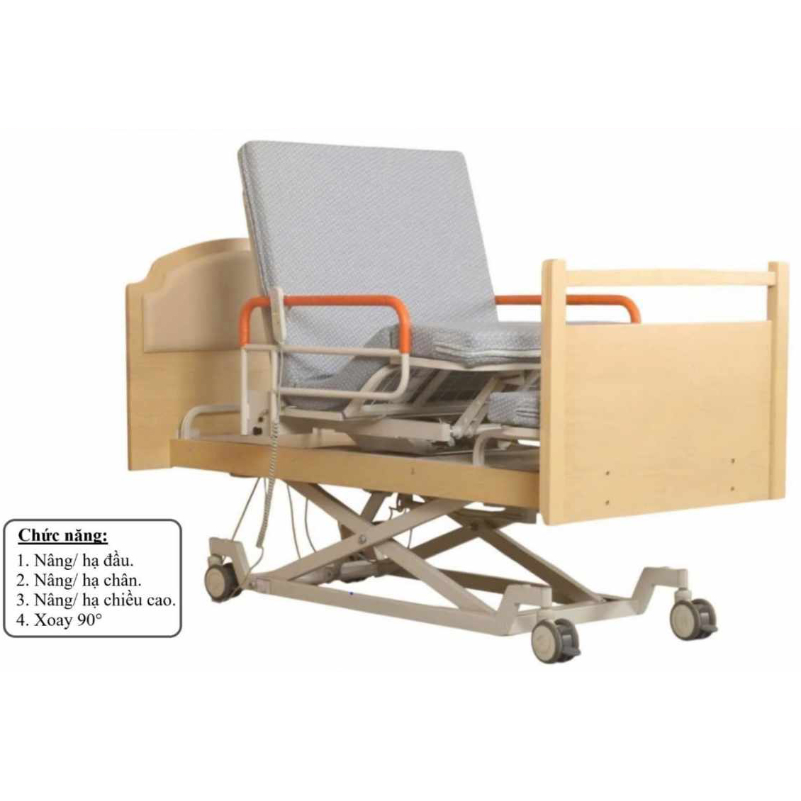 Giường bệnh điều khiển điện Lucass VGB5XE (GB-5XE cũ) Giường bệnh điều khiển điện Lucass VGB5XE (GB-5XE cũ)