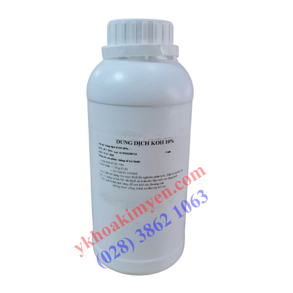Dung Dịch KOH 10% 500ml Dung Dịch KOH 10% 500ml