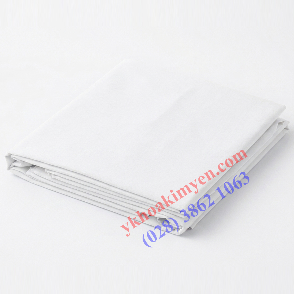 Drap trải giường y tế màu trắng 260x150cm Drap trải giường y tế màu trắng 260x150cm