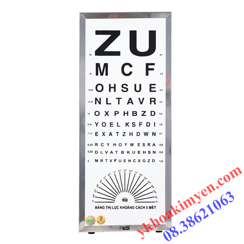Đèn đo thị lực chữ ZU