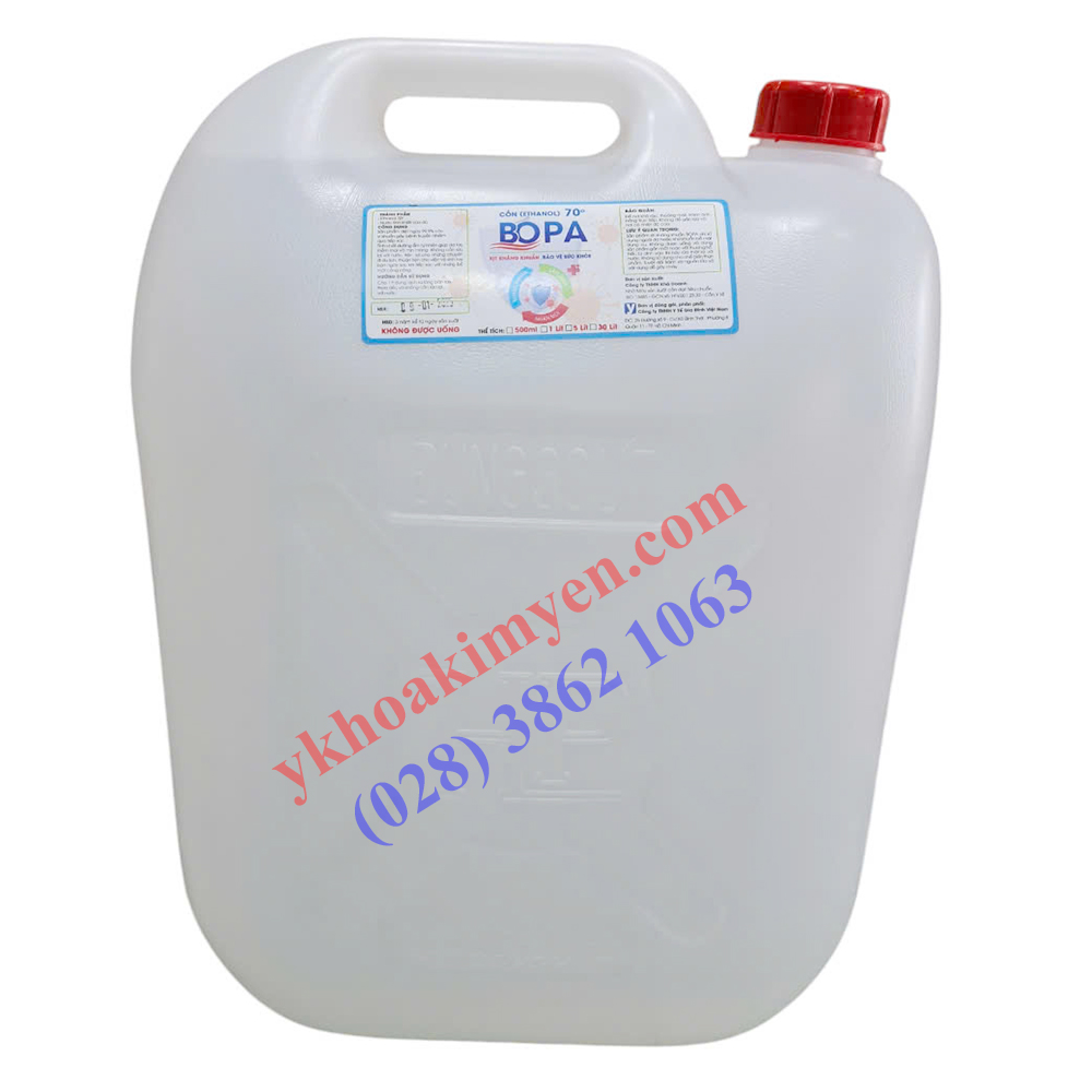 Cồn y tế 70 độ BoPa can 30 lít