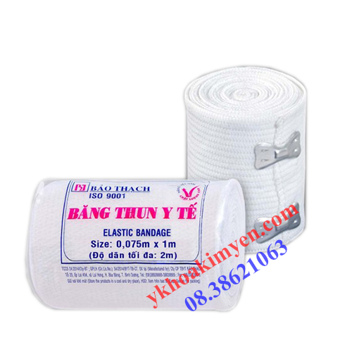 Băng thun y tế Bảo Thạch 2 móc Băng thun y tế Bảo Thạch 2 móc
