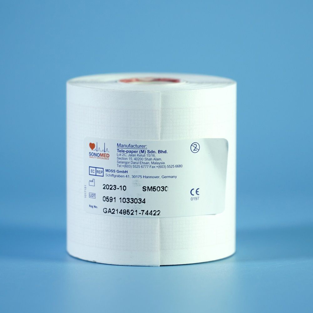 Giấy đo điện tim 50mm x 30m Sonomed ML Giấy đo điện tim 50mm x 30m Sonomed ML
