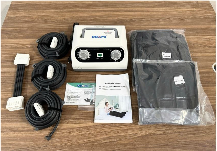 Máy nén ép trị liệu giãn tĩnh mạch và massage Oromi ORM-3001 Máy nén ép trị liệu giãn tĩnh mạch và massage Oromi ORM-3001