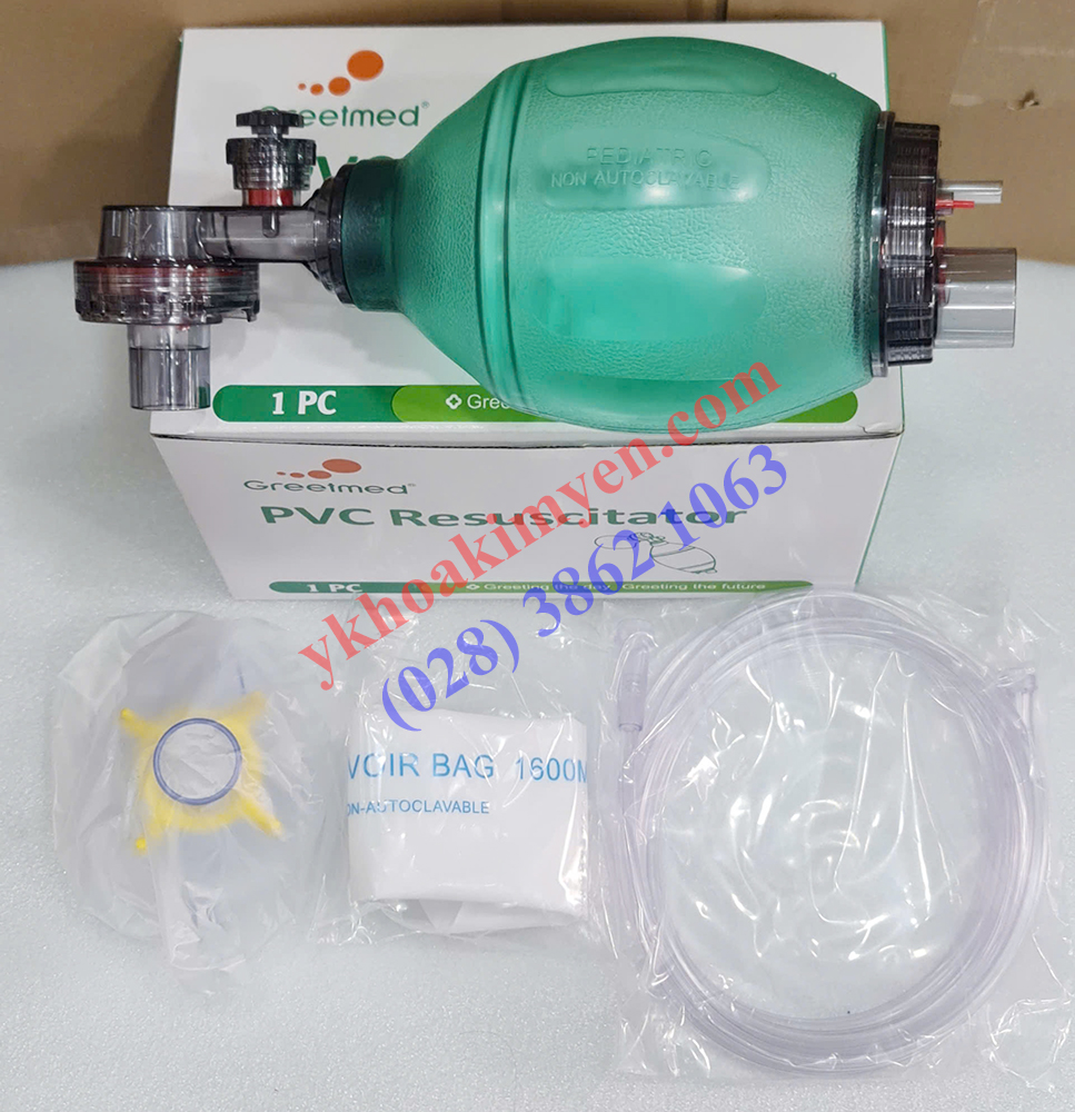 Ampu bóp bóng giúp thở trẻ em Greetmed Ampu bóp bóng giúp thở trẻ em Greetmed