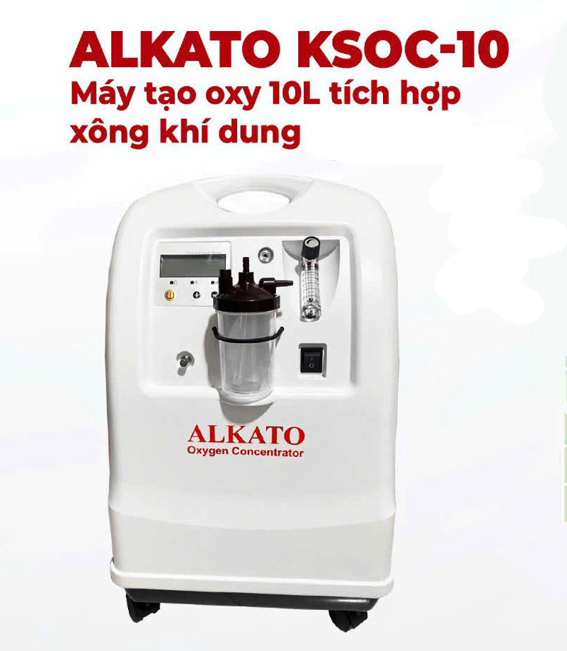 Máy tạo oxy 10 lít Alkato KSOC-10 có xông