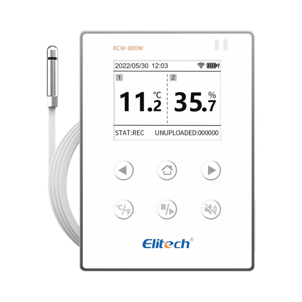 Nhiệt ẩm kế tự ghi Wifi Elitech RCW-800W Nhiệt ẩm kế tự ghi Wifi Elitech RCW-800W