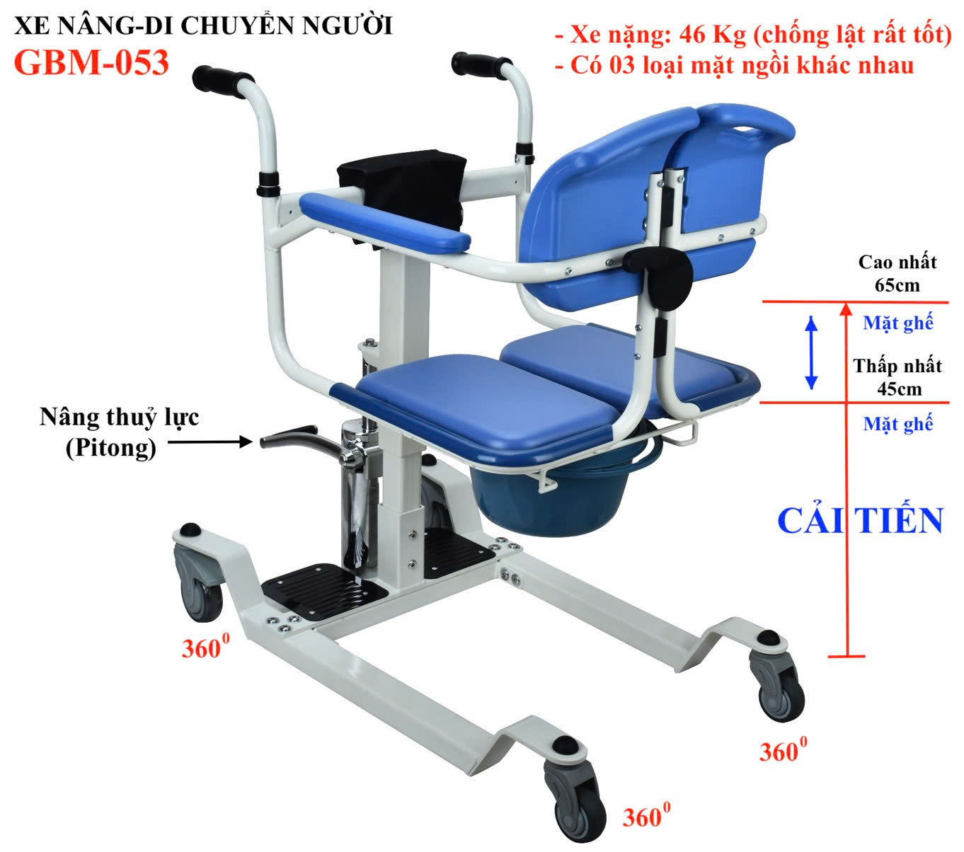 Xe nâng hạ di chuyển GBM-053