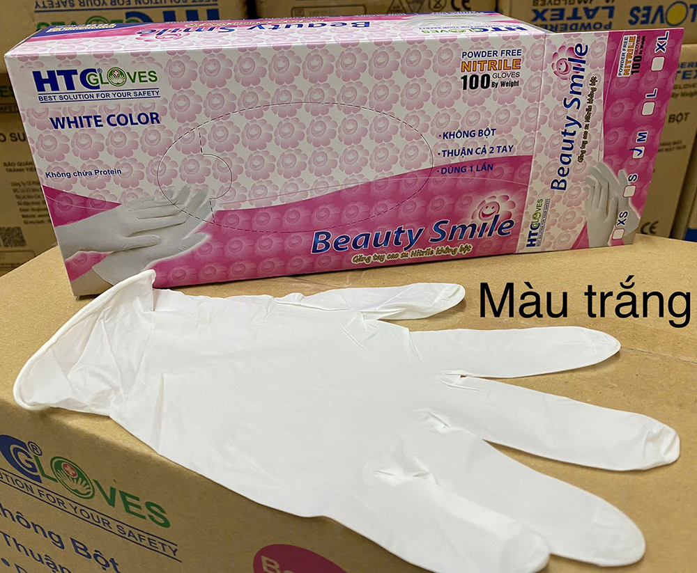 Găng tay y tế Nitrile không bột Beauty Smile