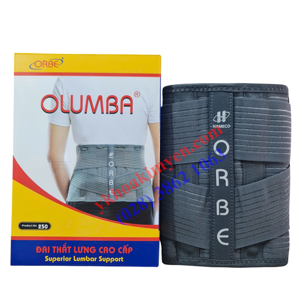 Đai thắt lưng cao cấp Orbe size S (50-65cm) Olumba Đai thắt lưng cao cấp Orbe size S (50-65cm) Olumba