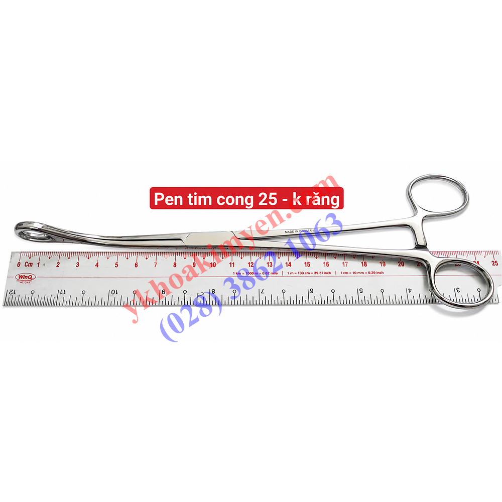 Pen sản cong hình tim 25cm không răng Pen sản cong hình tim 25cm không răng