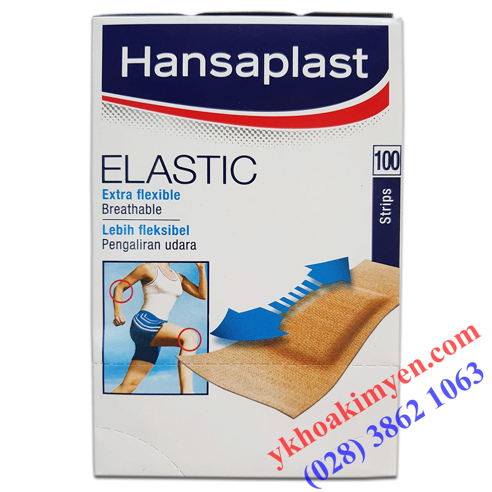 Băng keo cá nhân Hansaplast Elastic 100 miếng