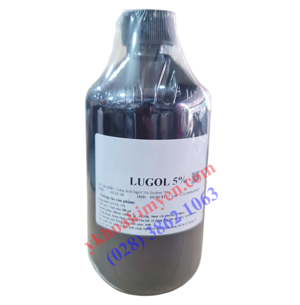 Dung dịch Lugol 5% 500ml (KV) Dung dịch Lugol 5% 500ml (KV)